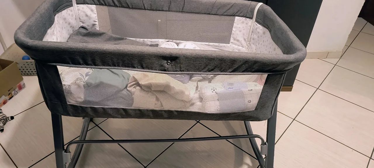 Berço Moisés  (7 Meses de Uso) + Kit Enxoval Completo de Brinde! - Foto 4