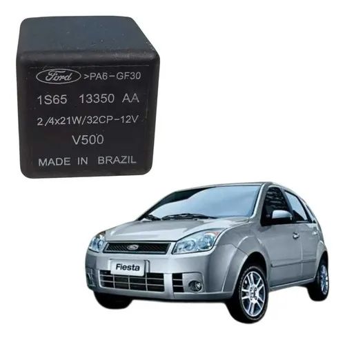 Relé Comando Seta Ford Fiesta 1.0 2008 Sedan Preto
