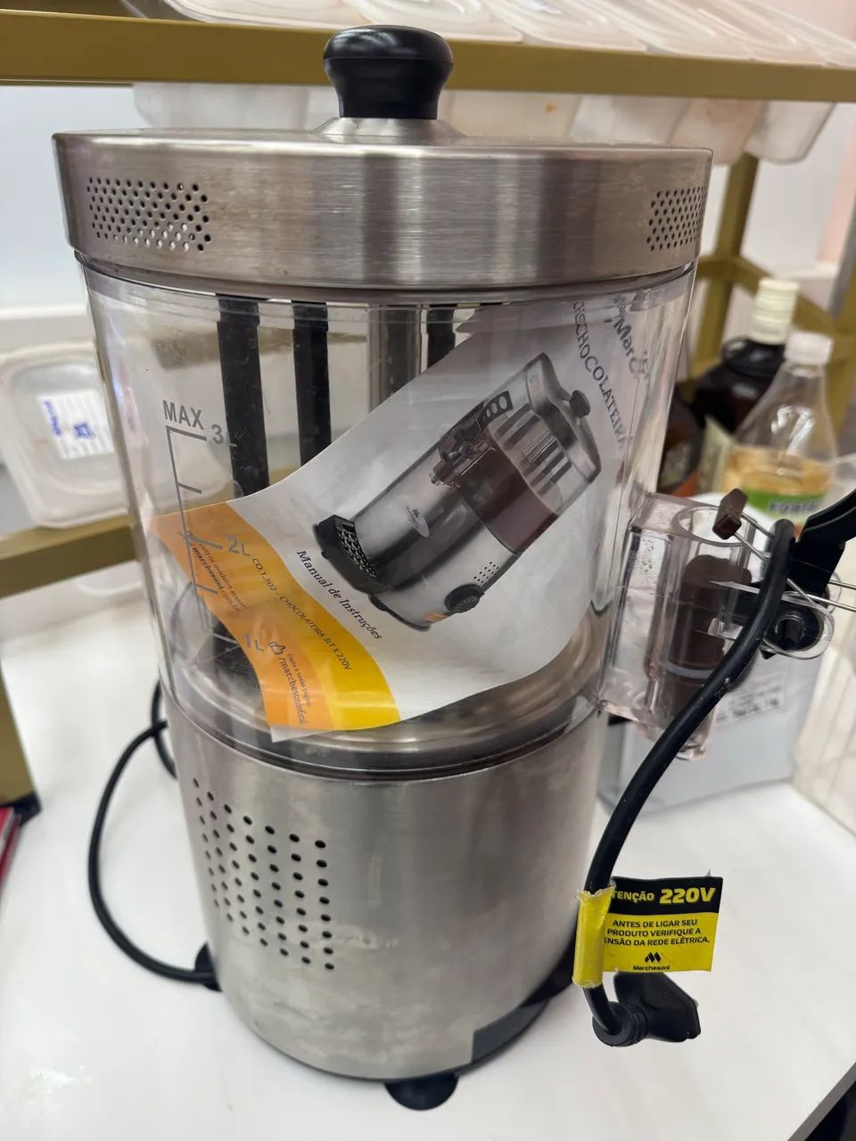 Máquina de chocolate quente 