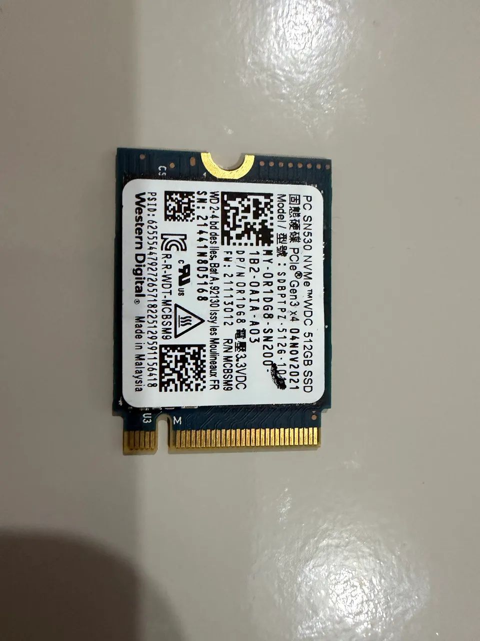 Ssd Nvme 512gb Wd (Aceito Cartão)