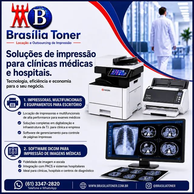 Locação de impressoras, scanners, notebooks e desktops