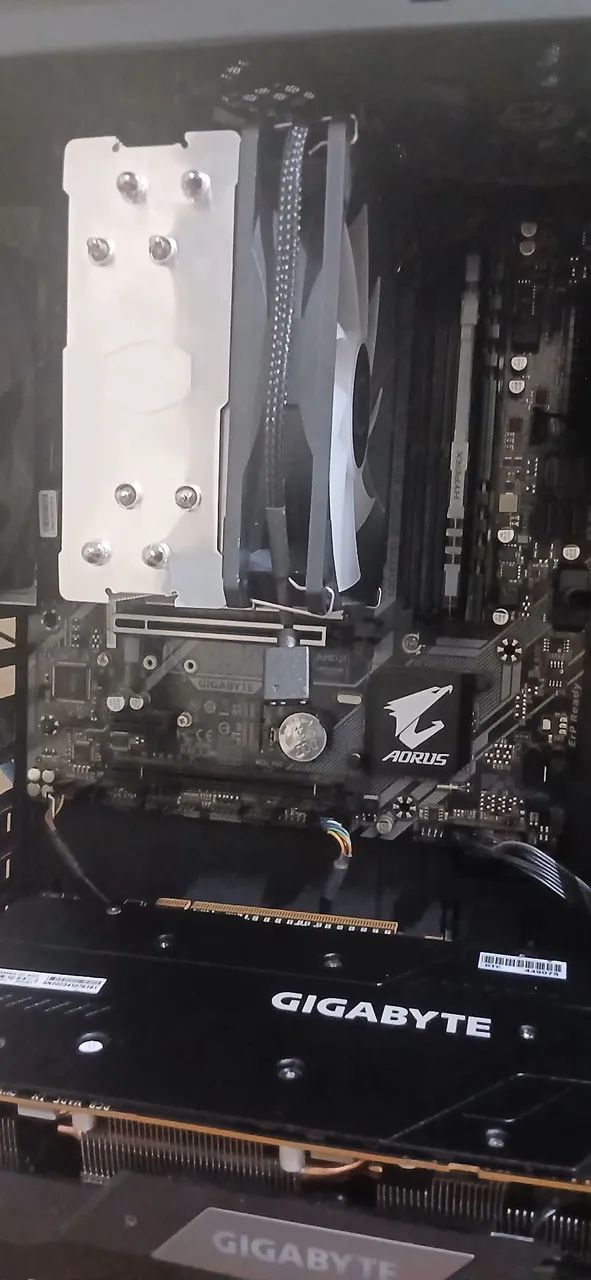 Placa mãe B360M AUROS GAMING+ processador I5 9600KF