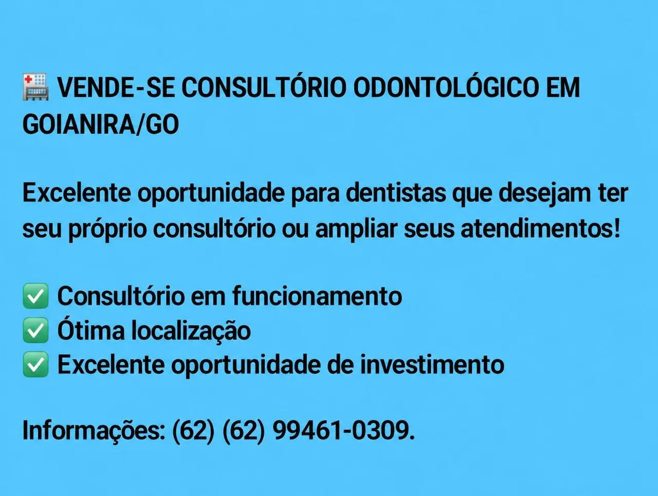 Vende-se Consultório Odontológico 