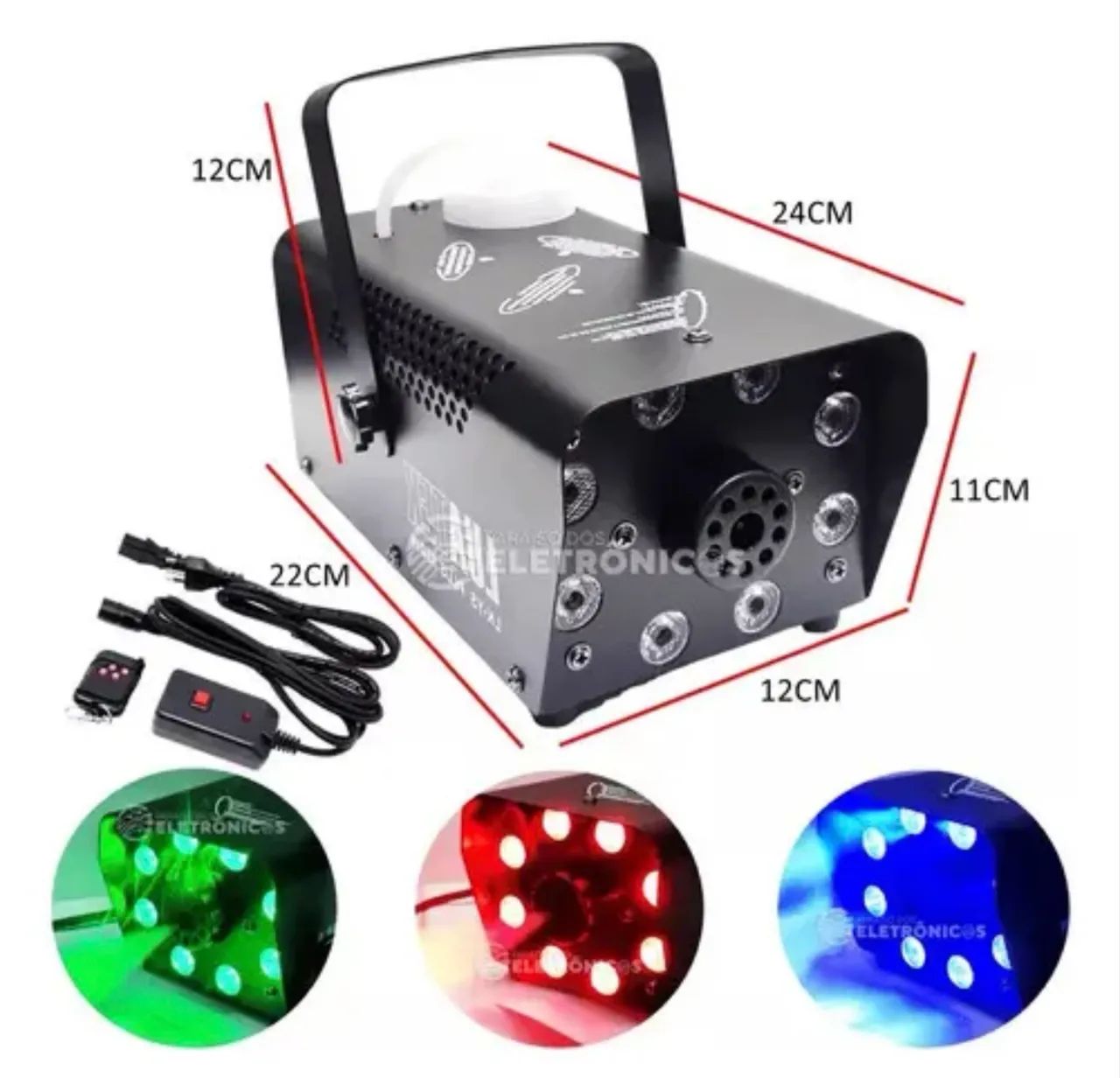 Máquina de fumaça nova 750w RGB - Foto 2