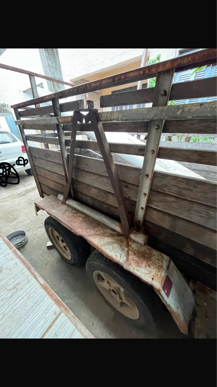 Carreta com 2 eixos, muito resistente  - Foto 4