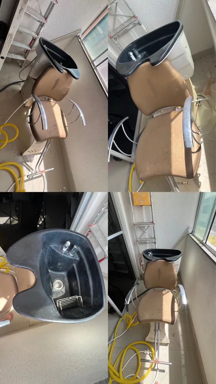 Vendo esse conjunto cadeiras + lavatório salão de beleza  - Foto 3