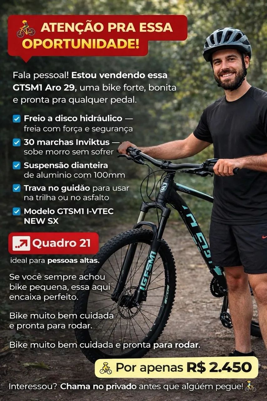 Gtsm1 aro 29 quadro XL 21? - Foto 6