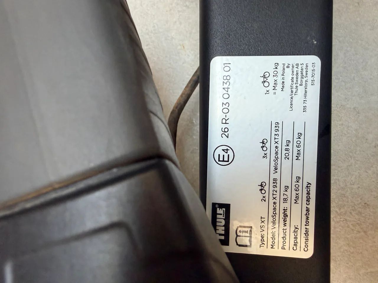 Thule Velospace Xt  para bike elétrica  - Foto 4