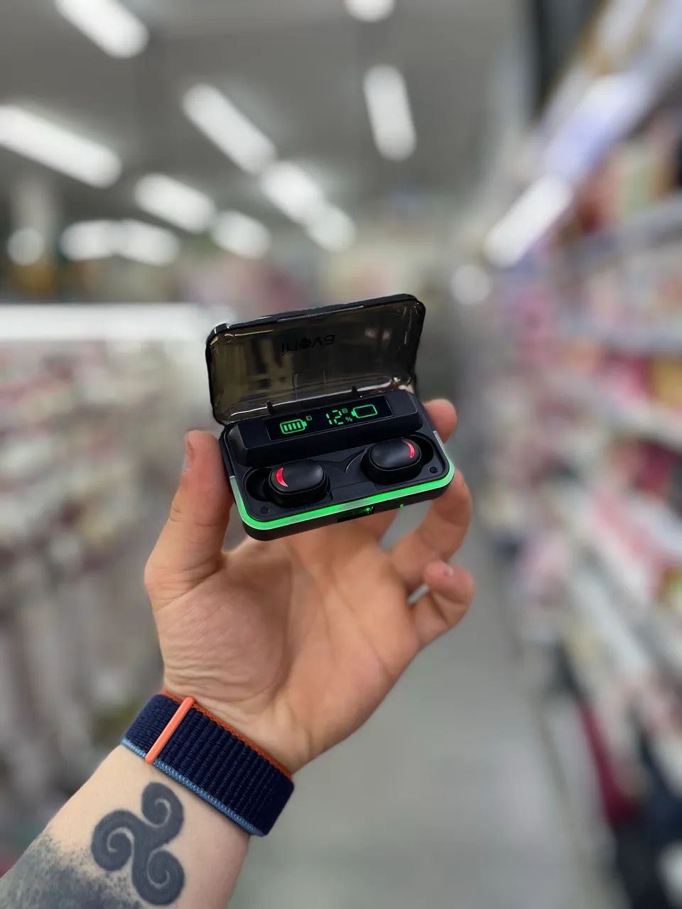 Fone ouvido Bluetooth RGB - Foto 2