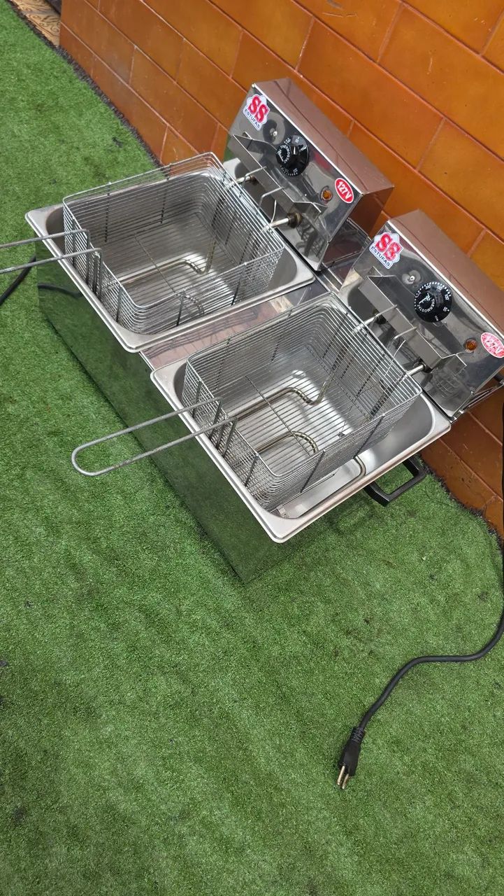 Fritadeira industrial inox 127v - Foto 3