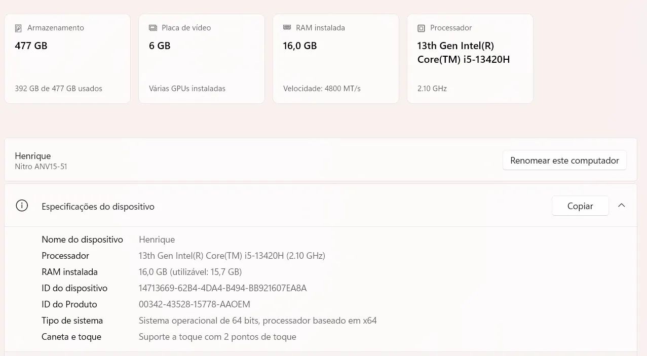 Notebook Gamer Acer Nitro V15  - Foto 3