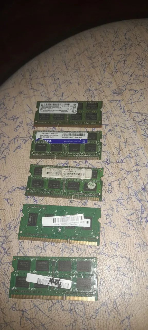 Memória para notebook ddr3 4 gigas