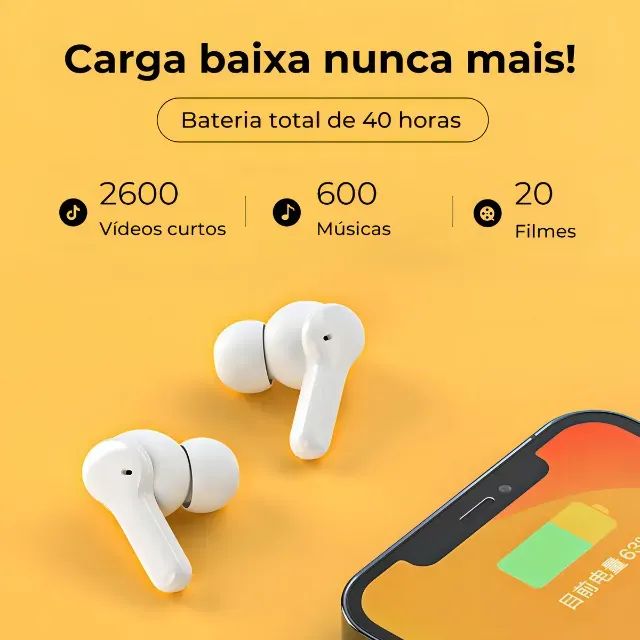 Fone De Ouvido Qcy T13 Com 4 Microfones E Bluetooth 5.1  - Foto 2