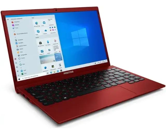 notebook positivo motion q4128ci intel celeron 4gb vermelho (usado)