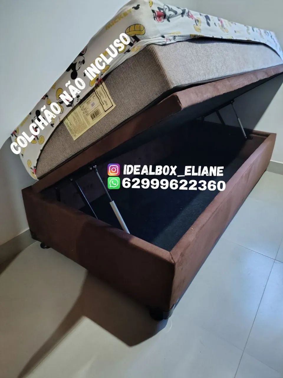 Box baú solteiro medida 88×188 - Parcelamos em até 10x sem juros 