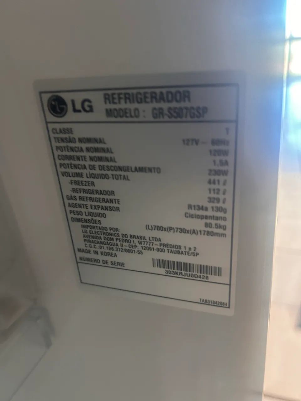 Geladeira LG semi nova - Foto 2