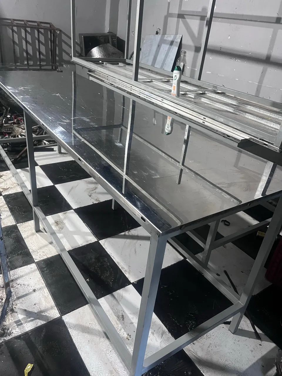 Mesa inox 1,6x80cm 
