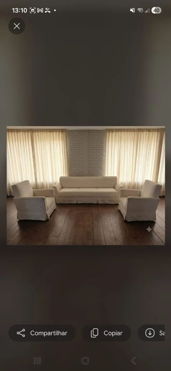 Conjunto de Sofá com poltronas 