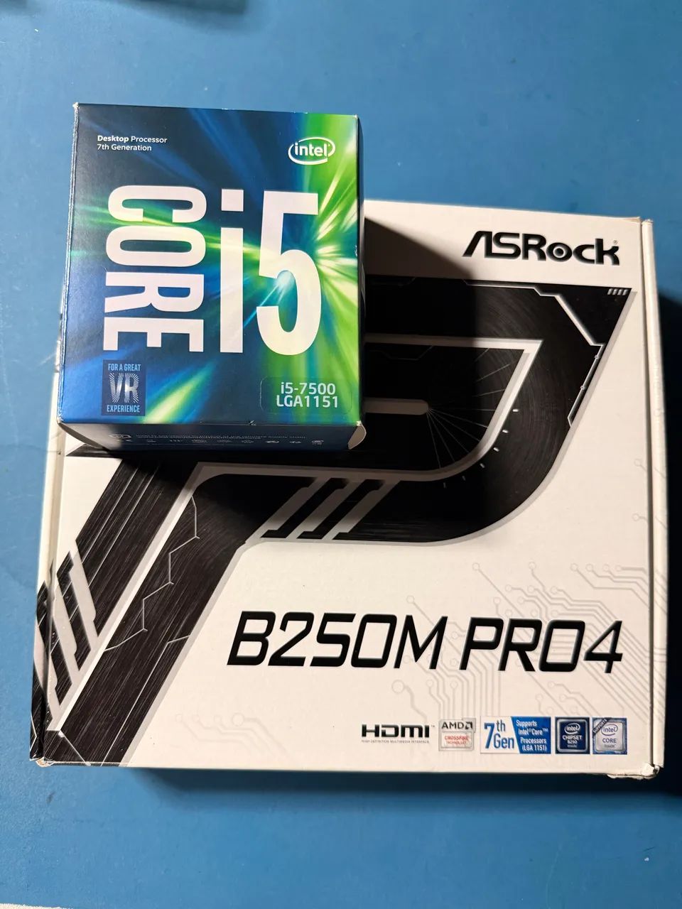 processador I5-7500 + B250M PRO4 + 12gb ram ddr4