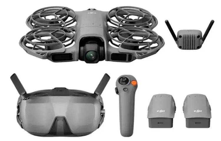 Drone Dji Neo 2 Fly More Combo Óculos Goggles N3 Dji072 Cor Cinza