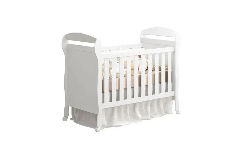 Berço branco criança bebê infantil