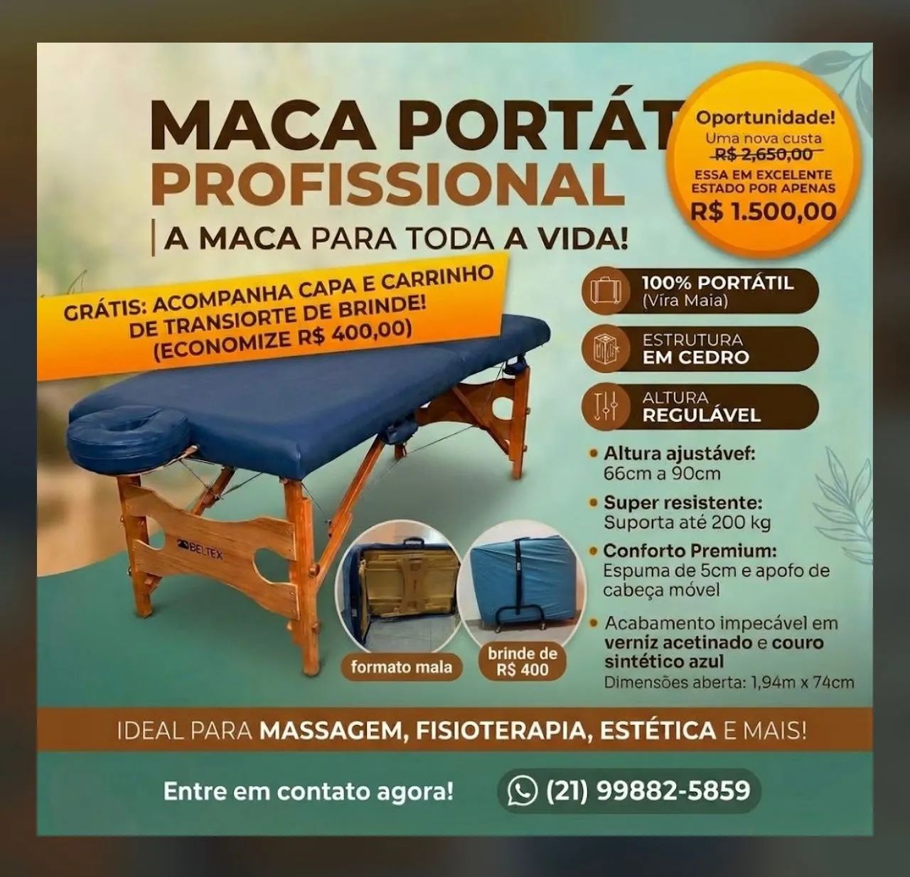 Maca de massagem Beltex 