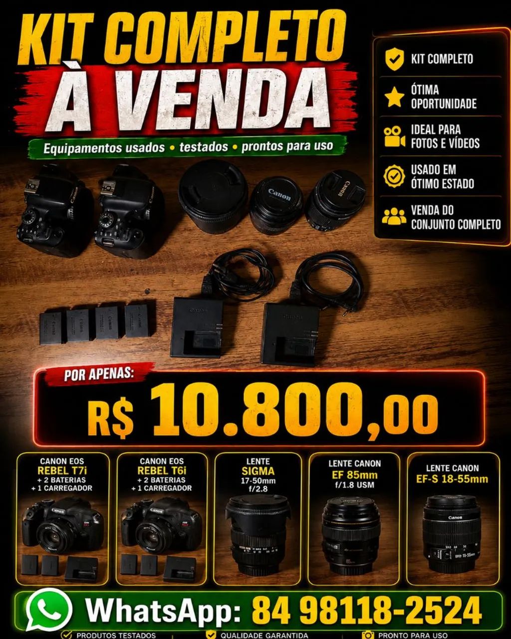 Câmeras kit 