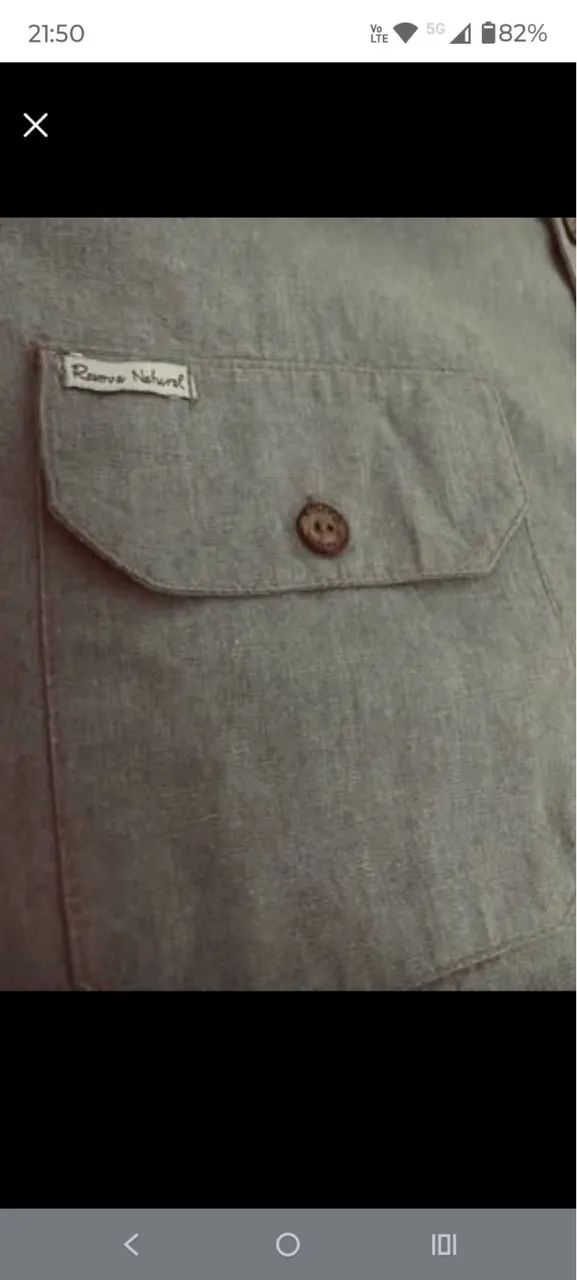 Camisa Masculina, 100% algodão, tamanho GG - Foto 3