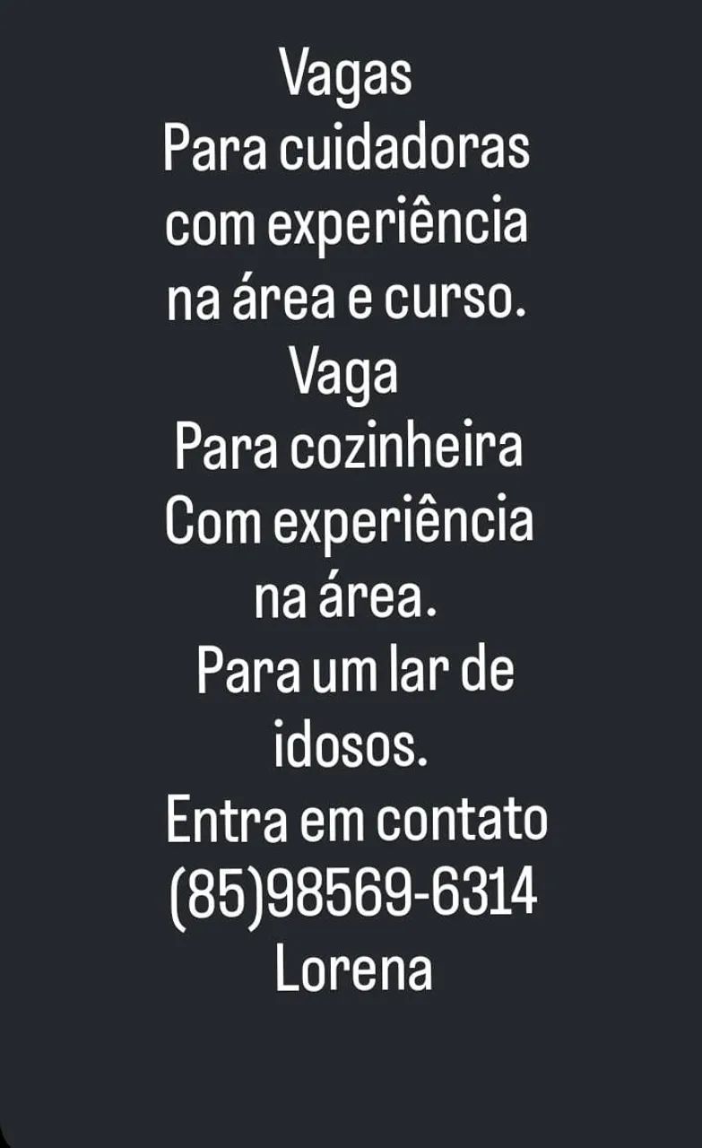 Vaga para emprego 