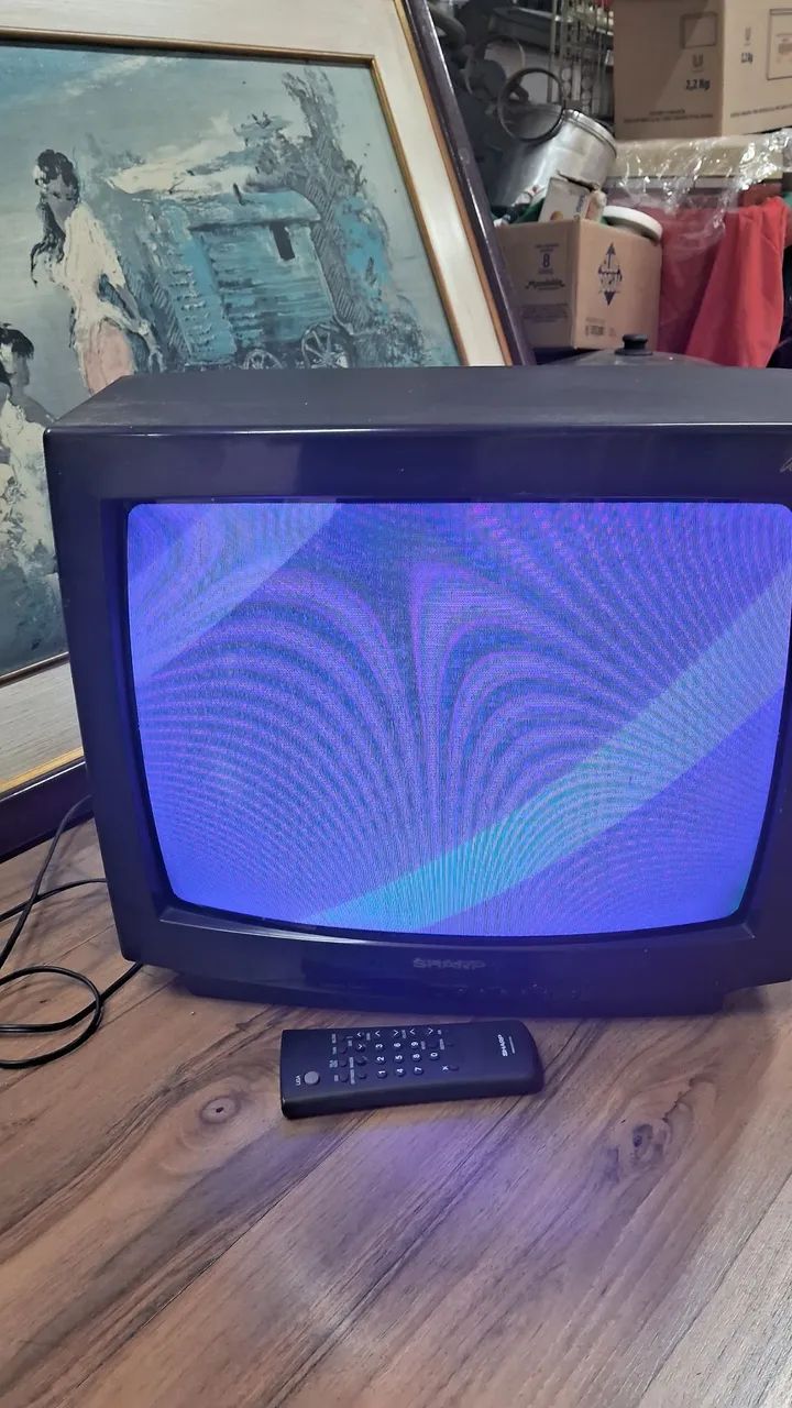 televisor de tubo Sharp, modelo C-20R11 bivolt  - Foto 3