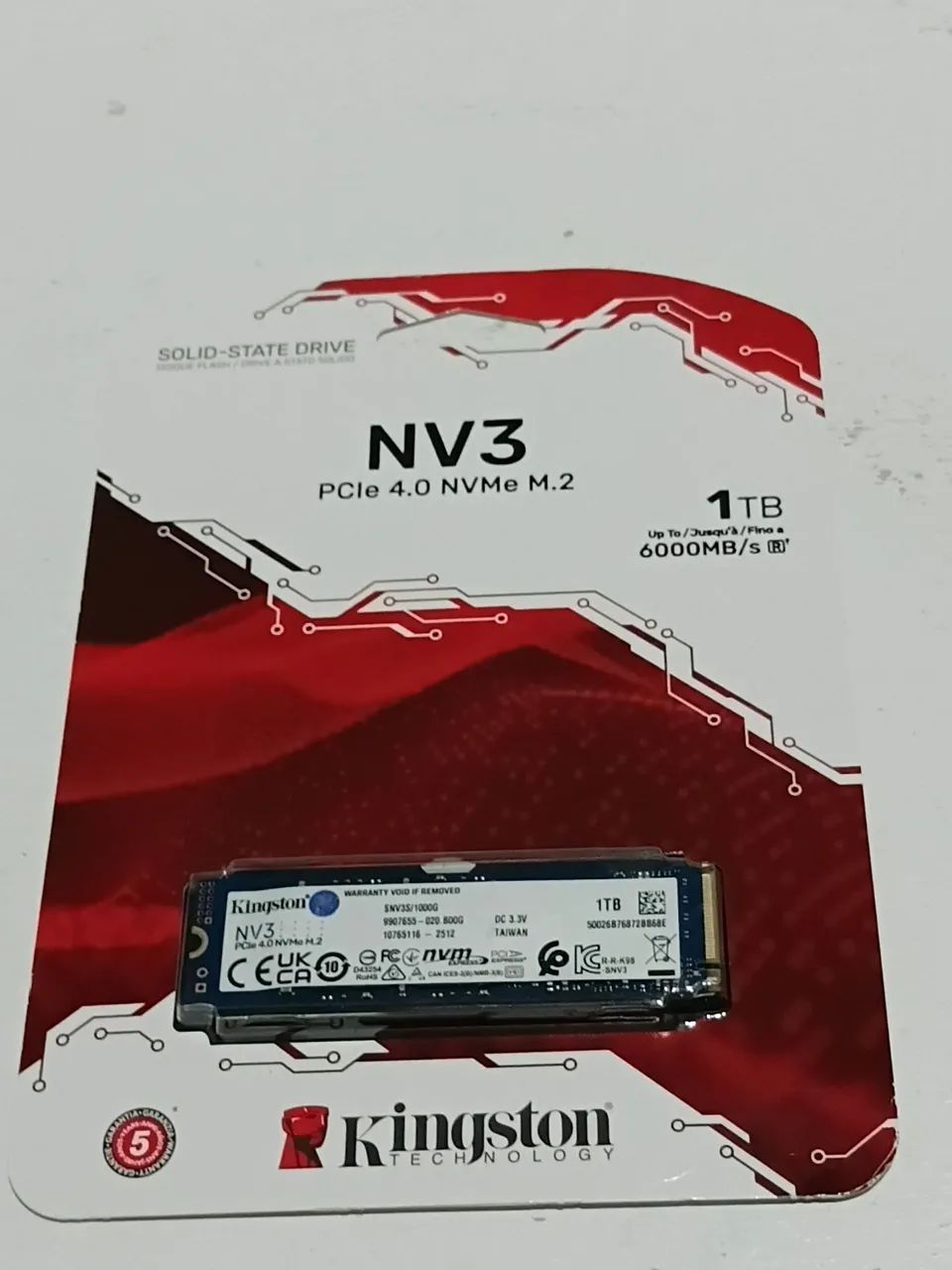 SSD NVMe M.2 1TB NV3 PCIe 4.0 Kingston Original Lacrado - Foto 4
