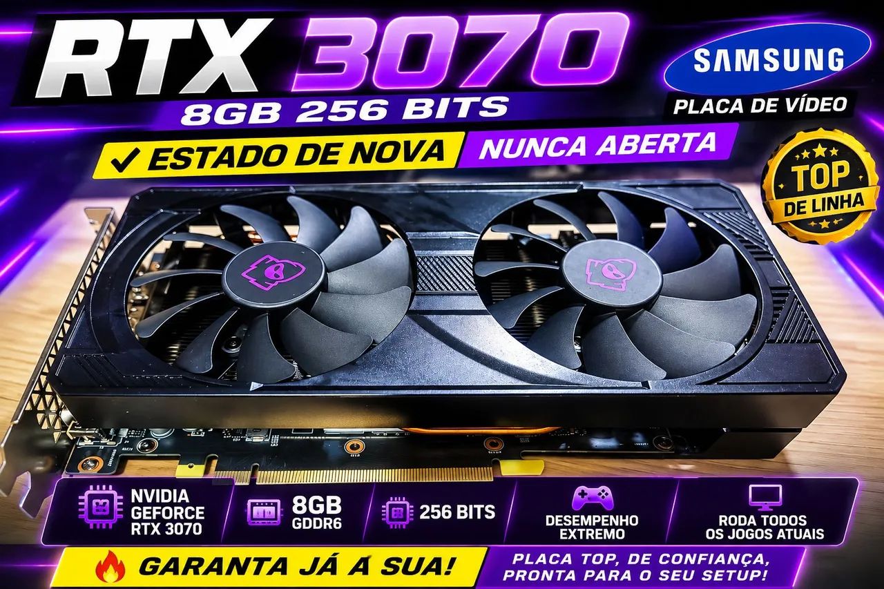 Placa De Vídeo RTX3070 