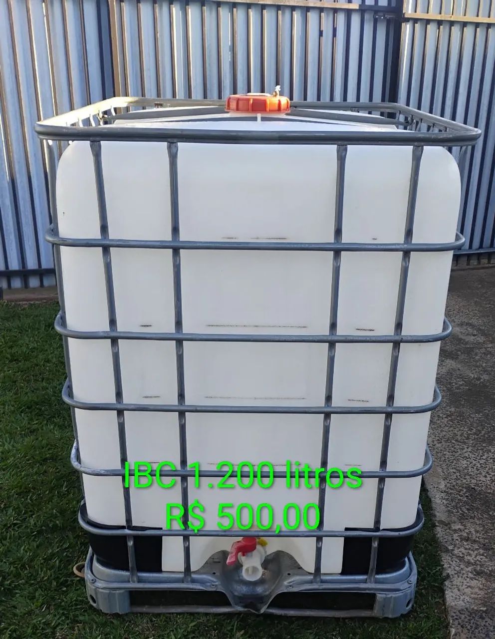 IBC de 1.200 litros usado