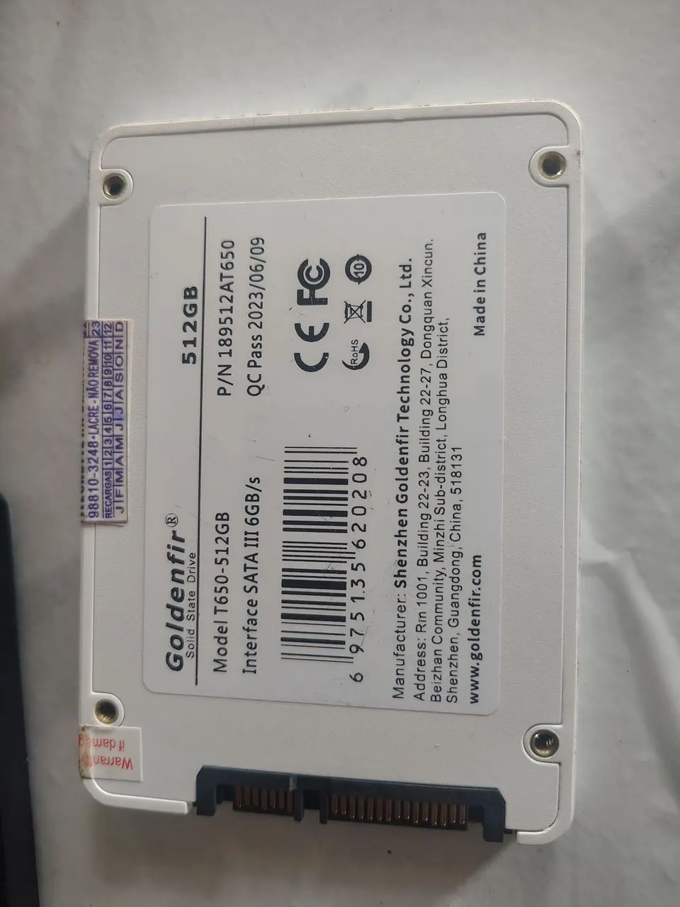 Ssd 512 gigas com windows 
