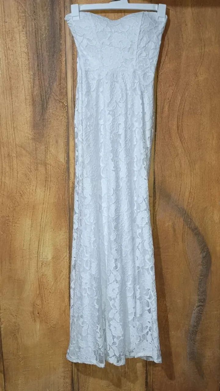 Vestido longo de renda - Foto 2