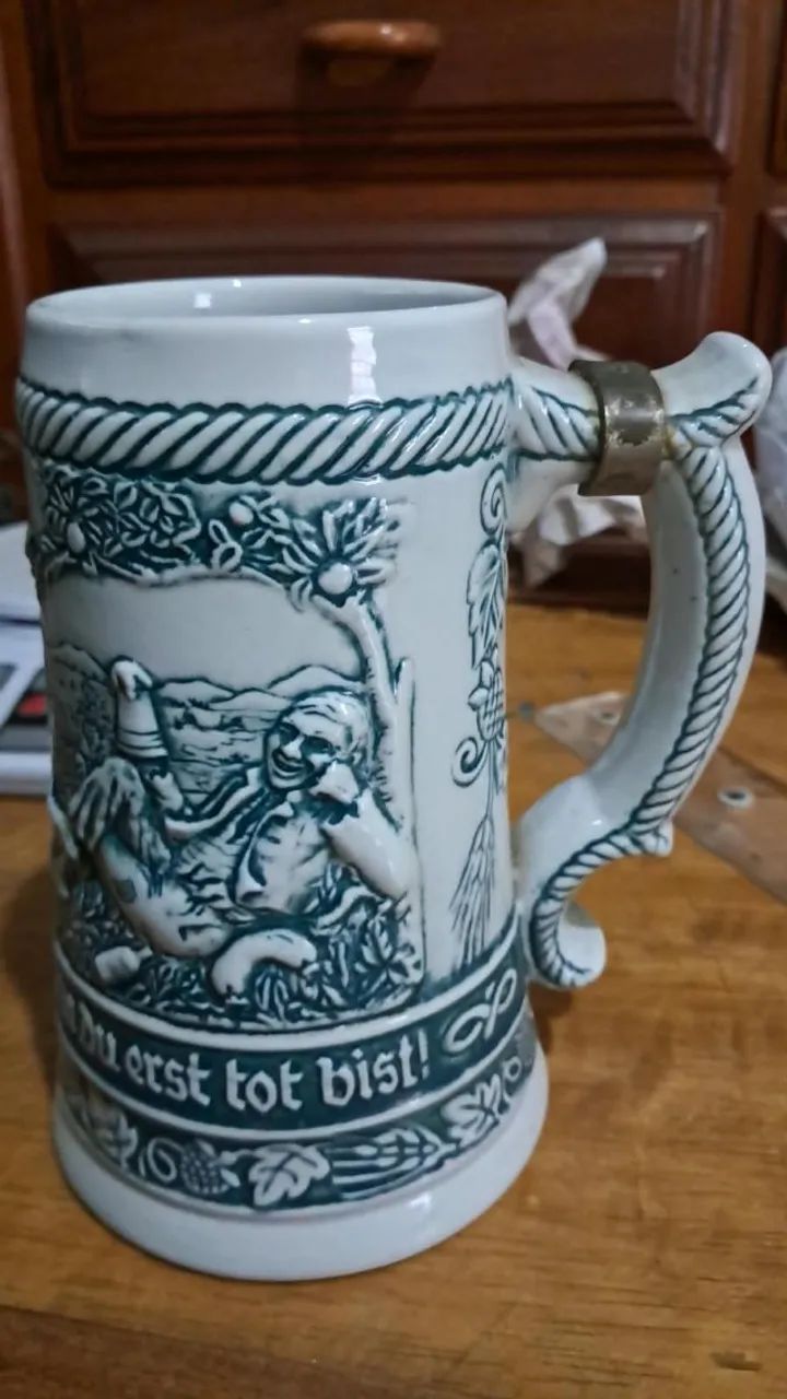Caneca antiga de cerâmica - Foto 3