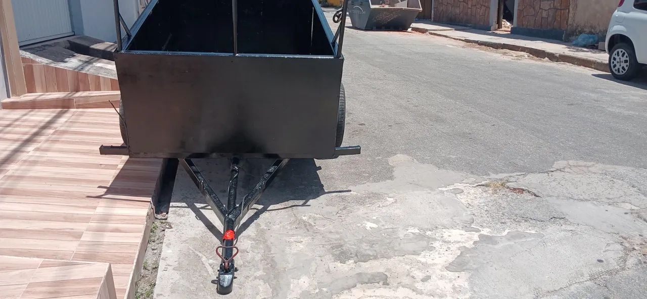 Vendo Carretinha / Reboque com placa Mercosul - Foto 3