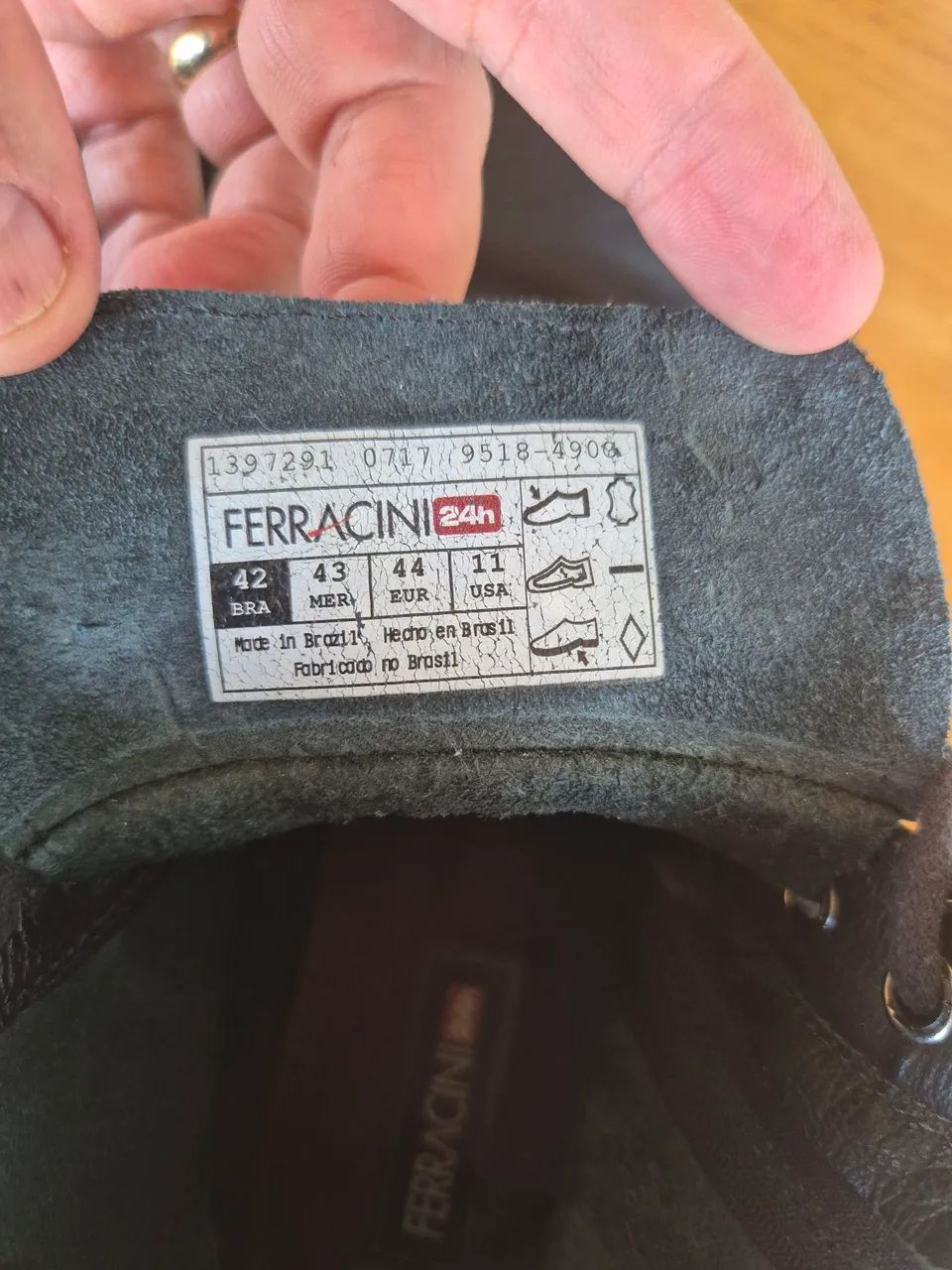 Bota ferracini em couro - Foto 4