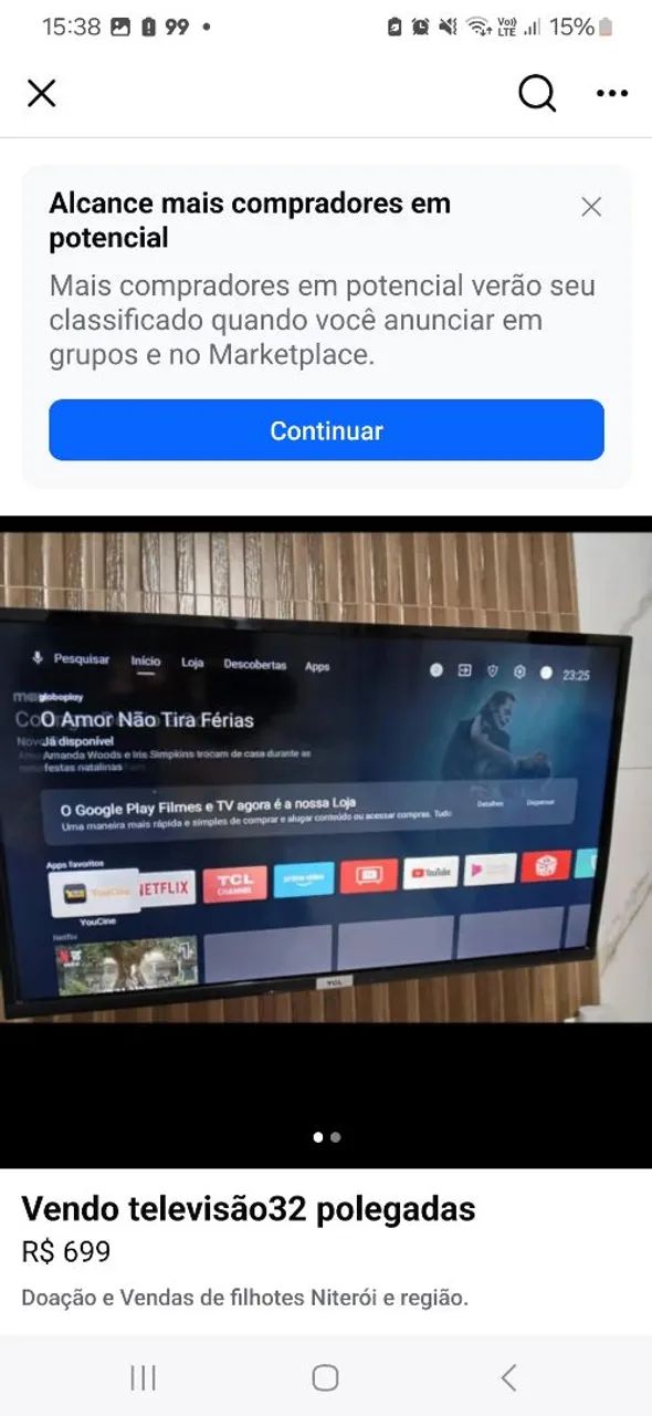 Vendo  televisão  - Foto 2