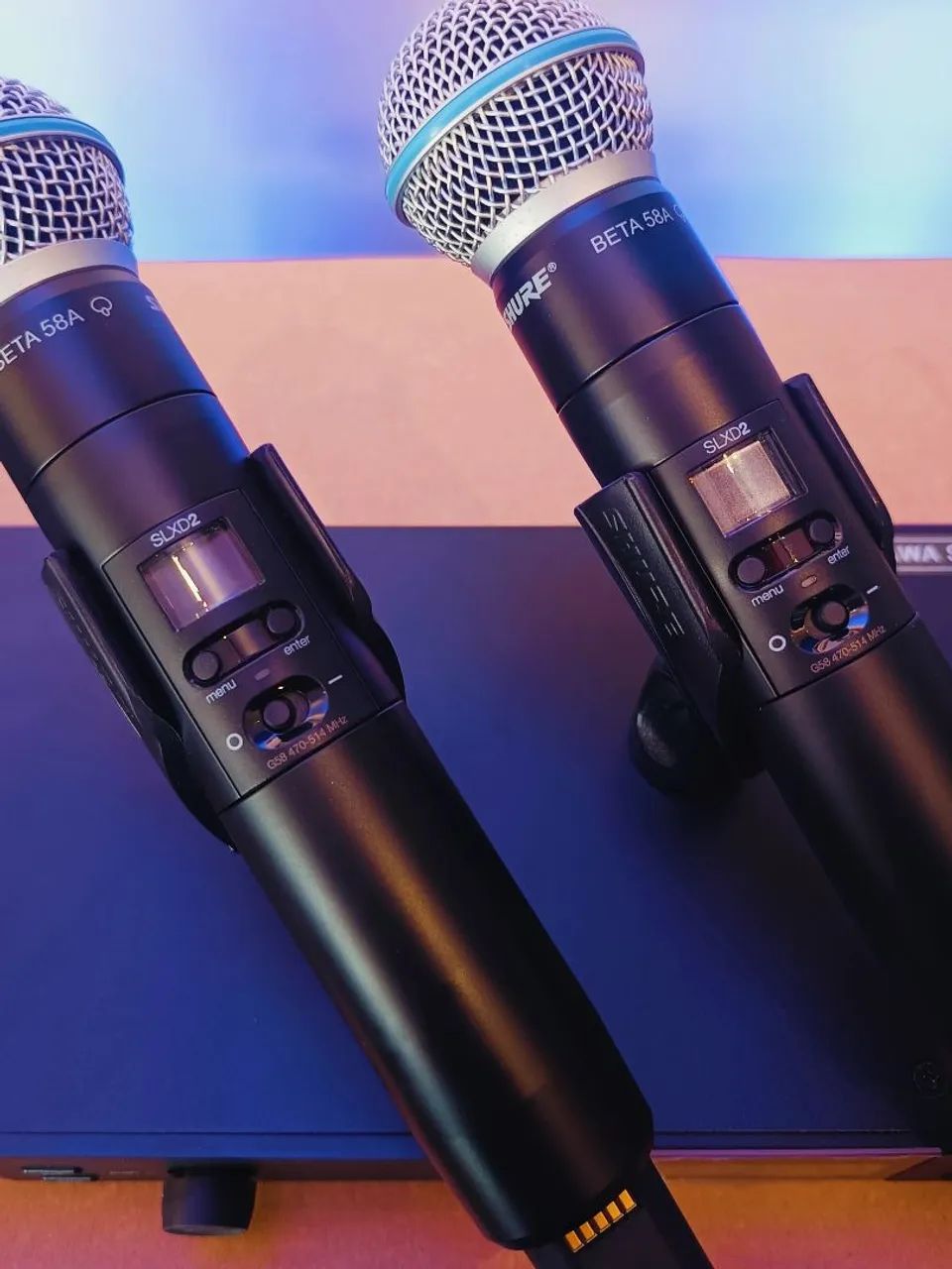 Microfone Shure Duplo Profissional Original SLXD24D B58 Beta 58a G58  - Foto 3