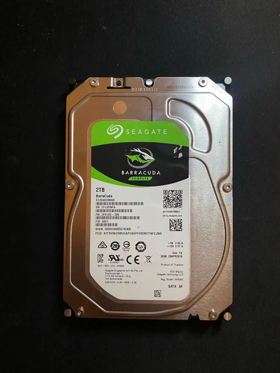 HD Seagate BarraCuda 2TB