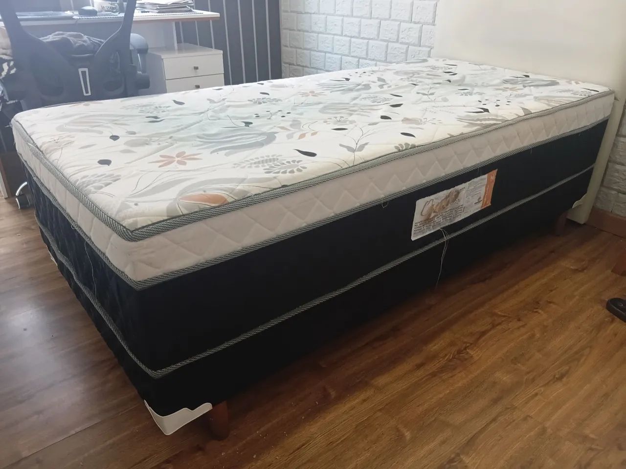 Cama Box Solteiro Colchão D28. C1,88xL0,88xA0,60  - Foto 2