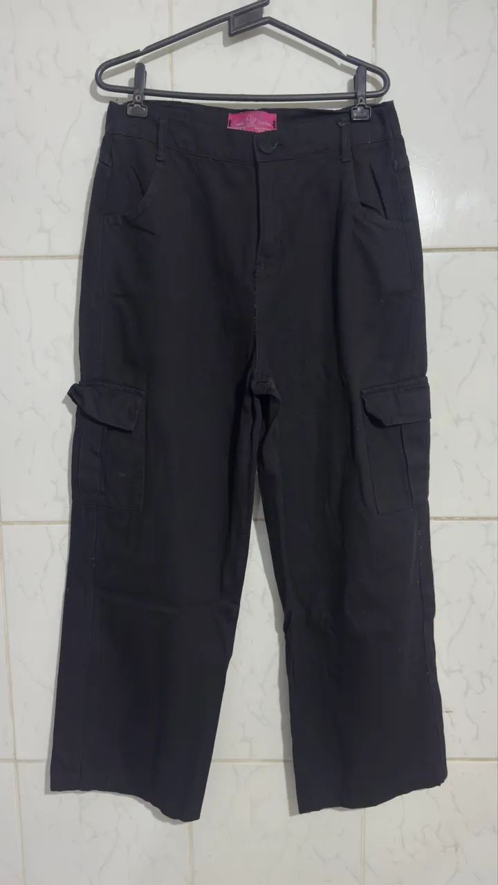 Calças wide leg e cargo 42/44