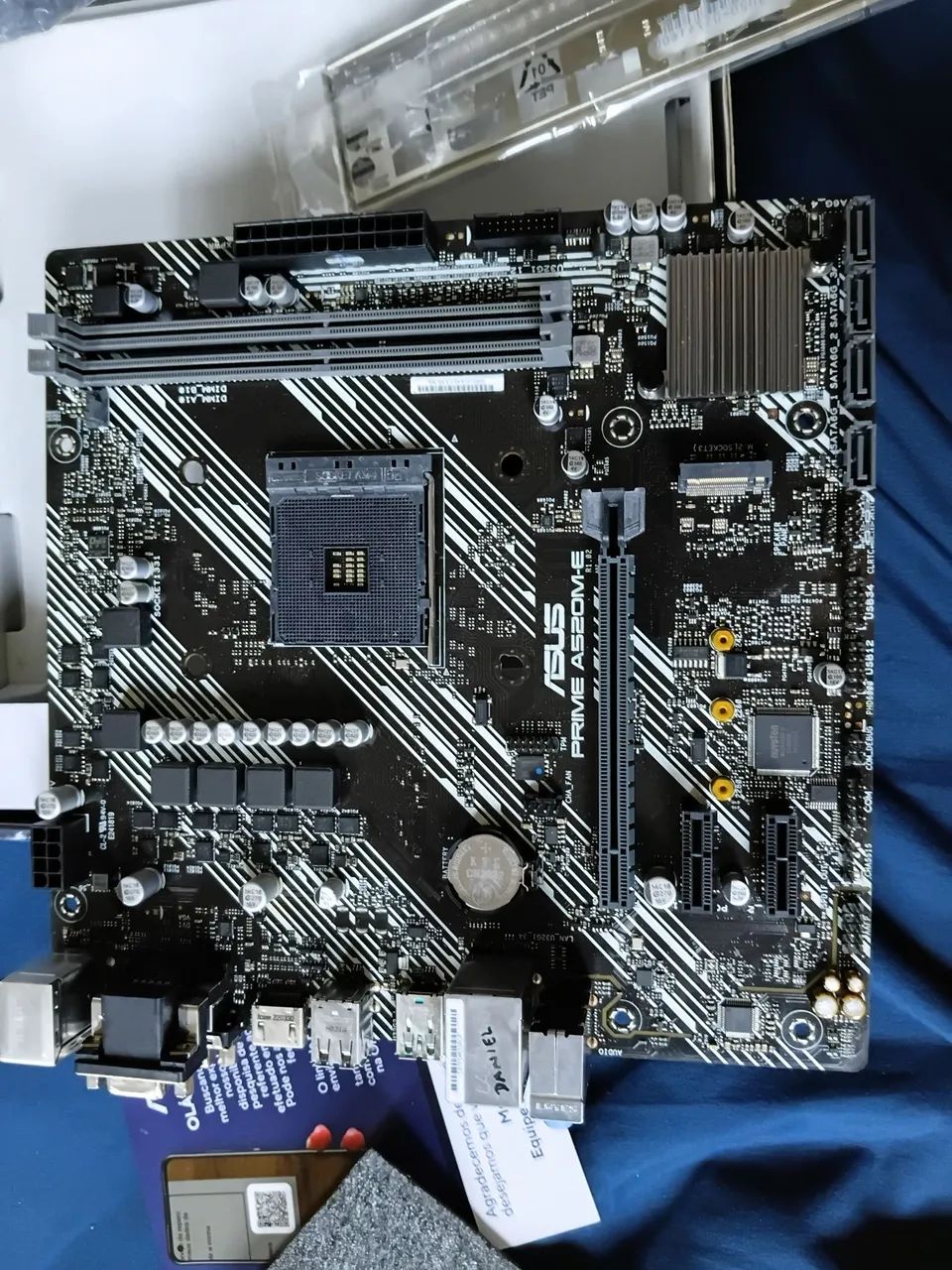 Placa-mãe Asus Prime A520m-e DDR4 - Estado De Nova - Foto 5