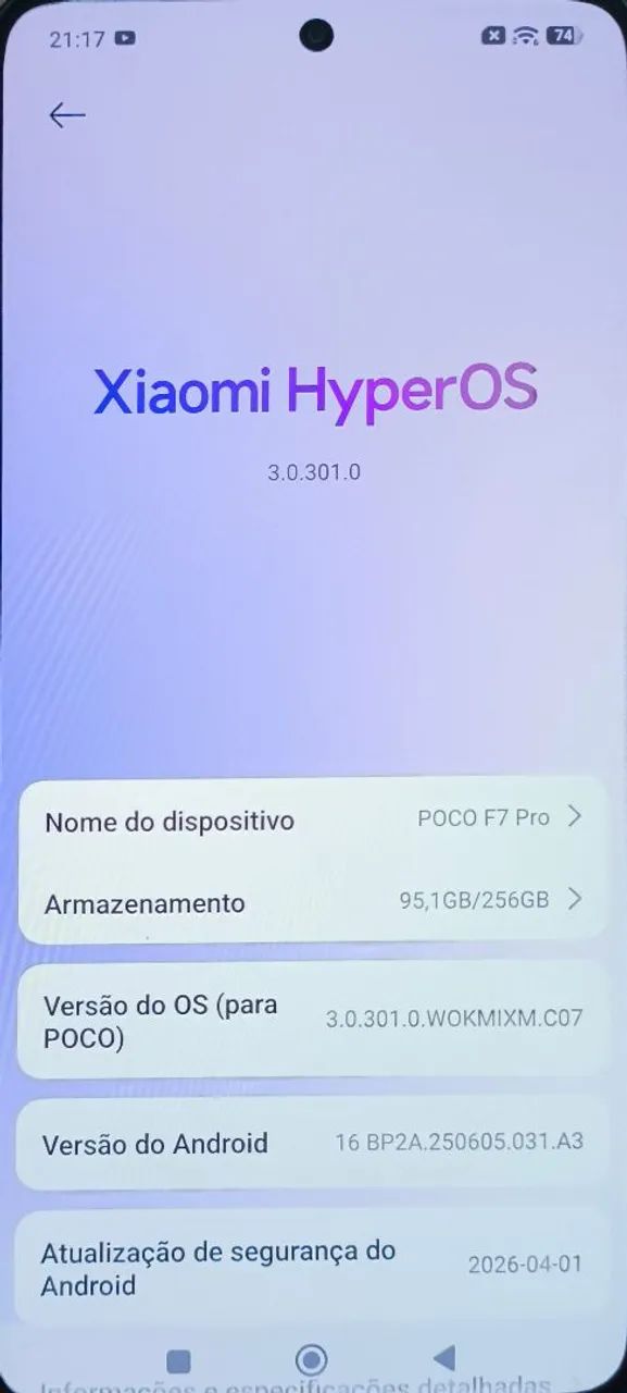 Poco F7pro 256 gb 12 ram - Foto 3