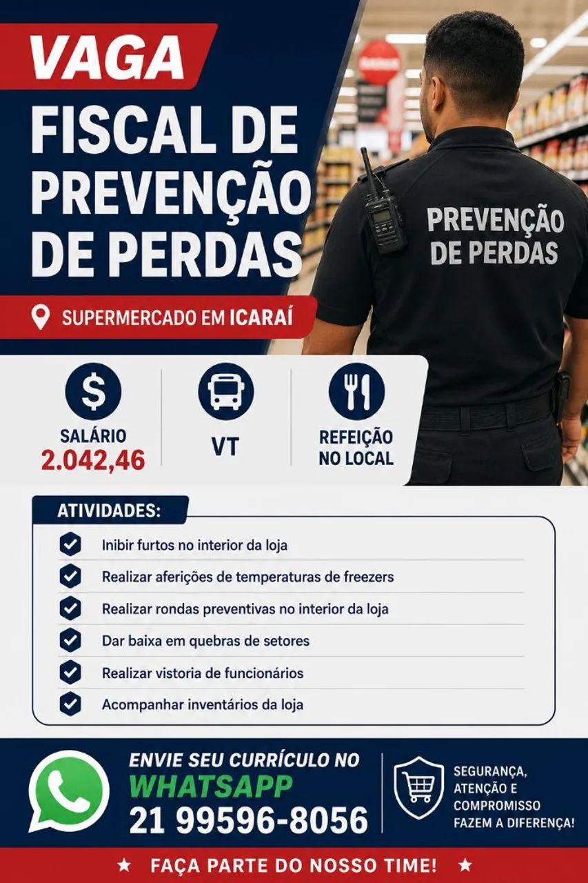 Vaga Fiscal de Prevenção de Perdas