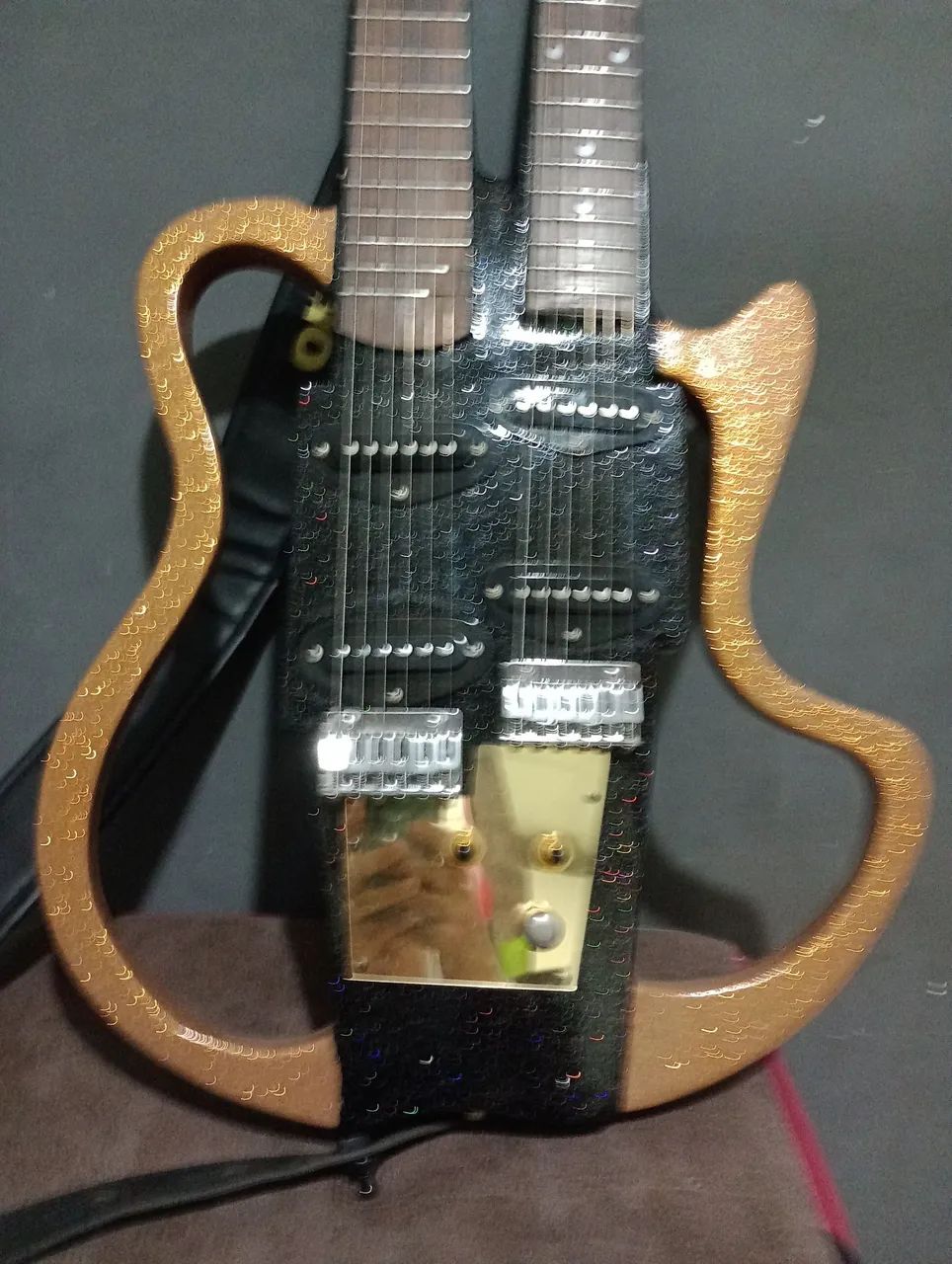 Violão de dois braços Double neck - Foto 3