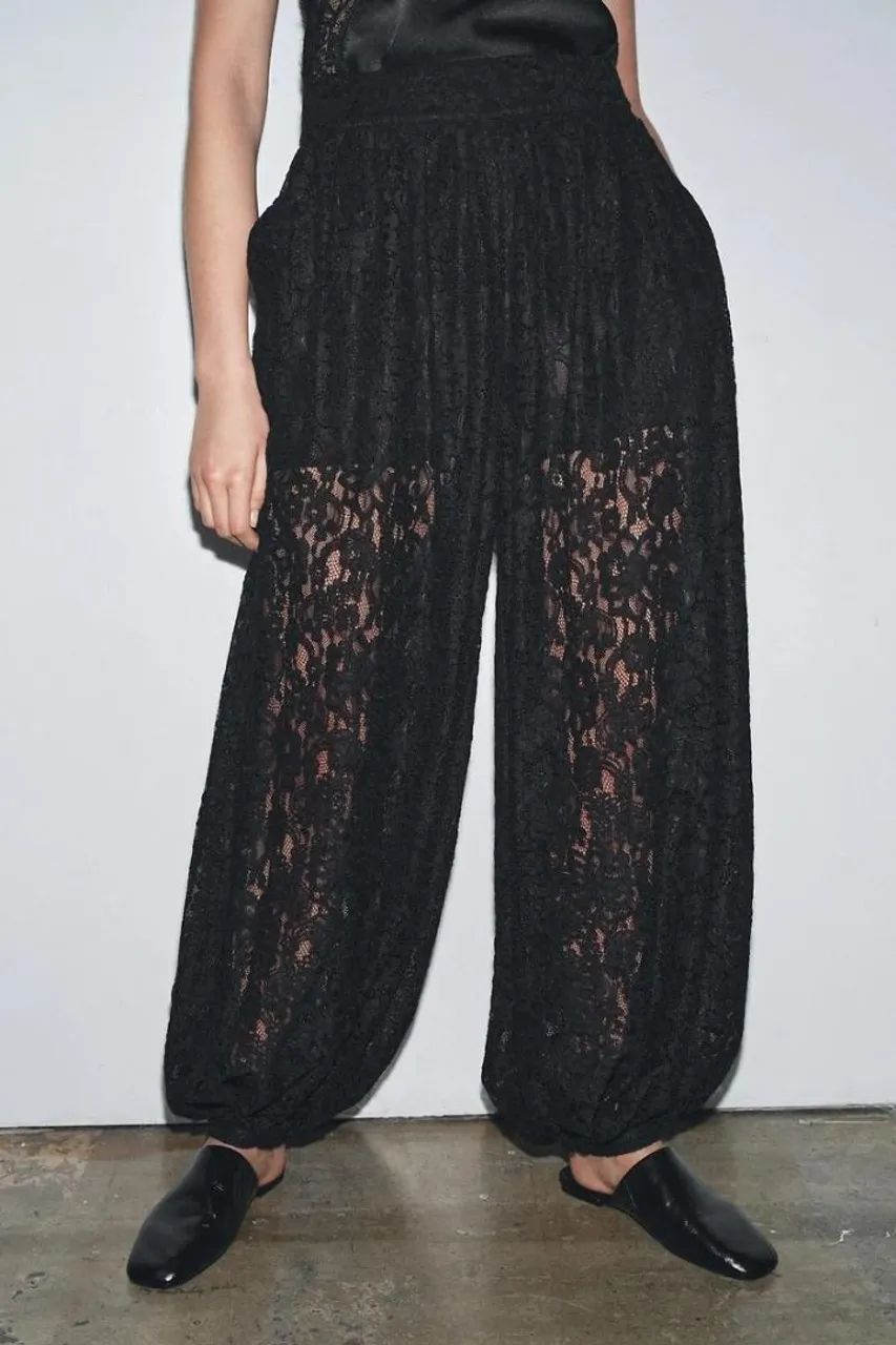 Calça renda original zara