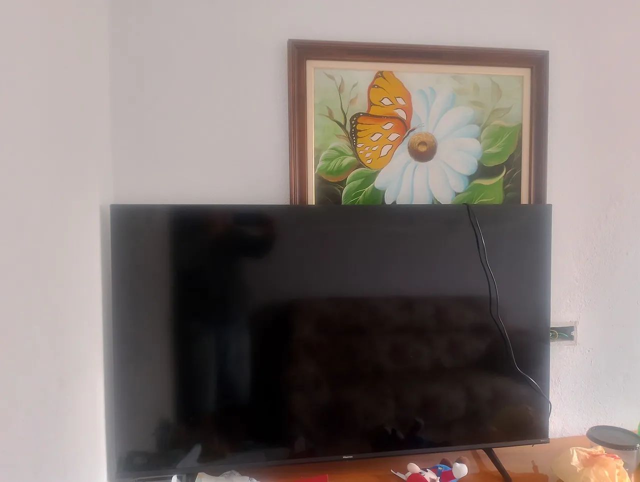 Tv Hisense 55" com tela trincada 
