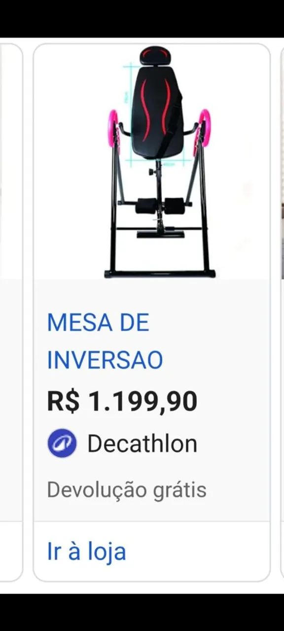 Mesa/cadeira de inversão  - Foto 2